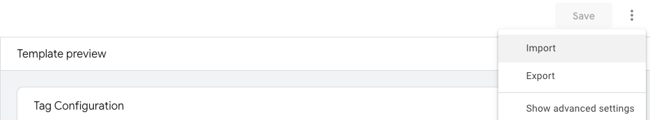 GTM Templates Section