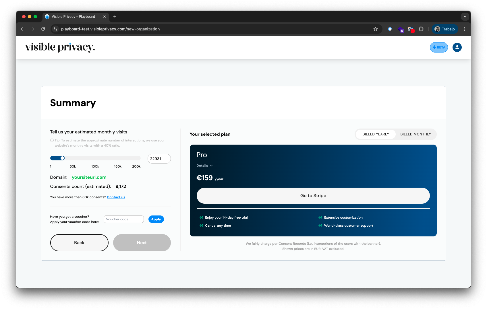 Visible Privacy Playboard - Step 1